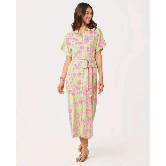 LILLY PULITZER Dresses & Skirts - NEW LILLY PULITZER mckennon upf 50+ maxi dress in pistachio macaron